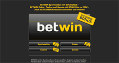 Desktop Screenshot of betwin.de.com